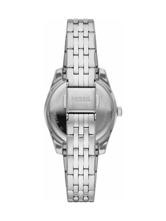 Fossil Scarlette Mini Uhr mit Silber Metallarmband