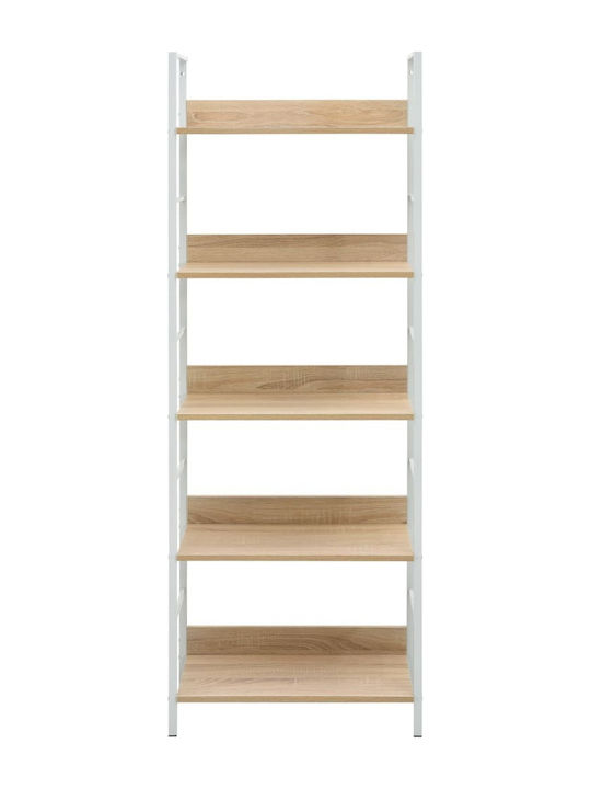 Bookcase Beige 60x27.6x158.5cm