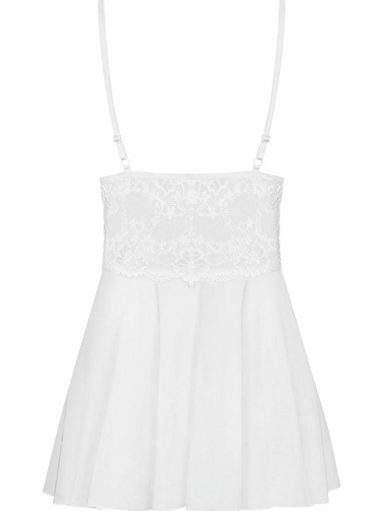 Obsessive Καλοκαιρινό Babydoll Λευκό 810 Bab 2