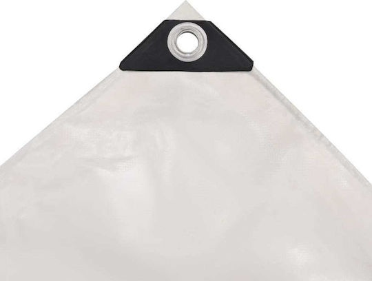 vidaXL Impermeabil Prelată 650gr/m² 4x5m. Heavy Duty Alb