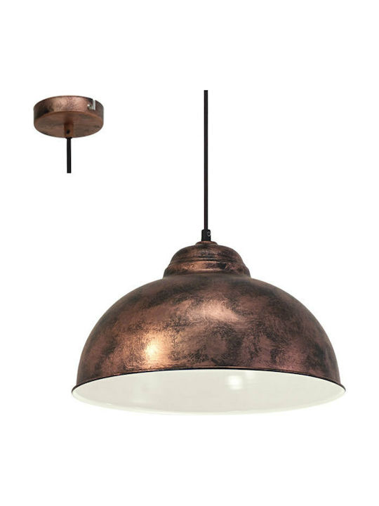 Eglo Truro Pendant Light Bronze with Socket E27 110x37cm