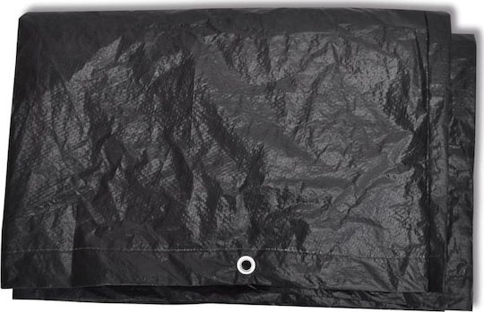 vidaXL Waterproof Dining Table Cover Black 135x135x90cm 2pcs