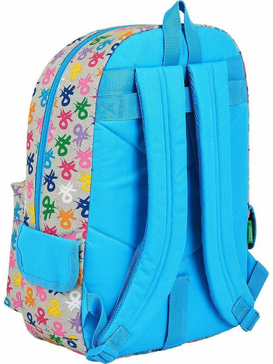 Benetton School Bag Backpack Elementary, Elementary Multicolored