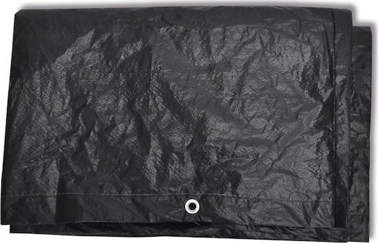 vidaXL Waterproof Protective Cover for Chaise Lounge 218x77x55 cm in Black Color
