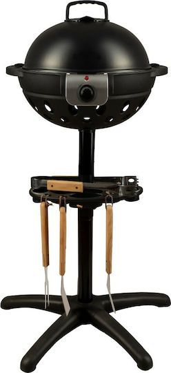 Hausberg HB 540 With Legs Electric Grill Grill 1600W with Lid and Adjustable Thermostat 34cmx34cmcm