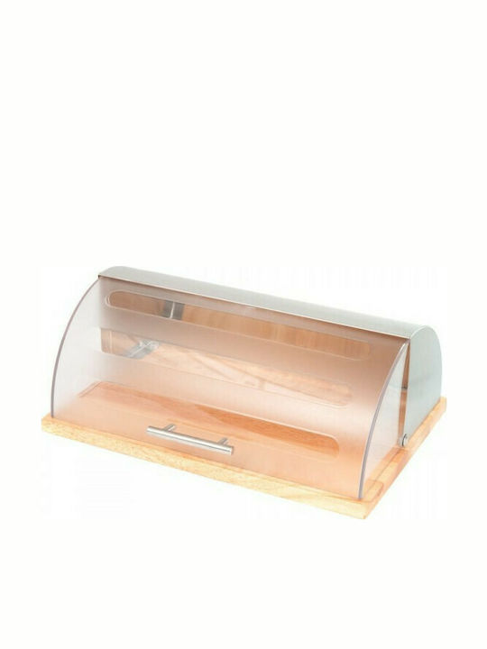 Banquet Plastic Bread Box with Lid Transparent 39x28.5x15cm