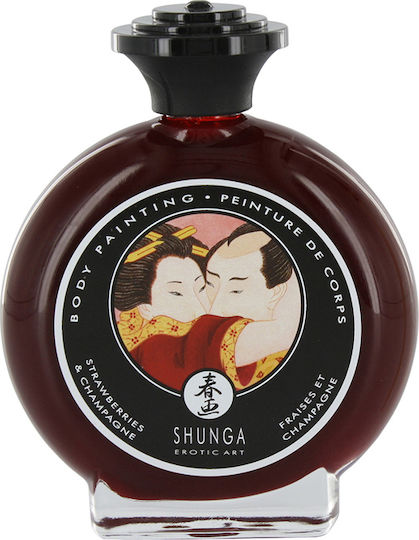 Shunga Bodypainting με Άρωμα Sparkling Strawberry Wine 100ml