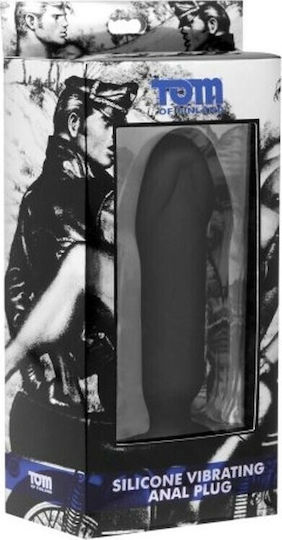 Tom of Finland Vibrating Plug Anal Plug mit Vibration Mittel Black 11.4cm