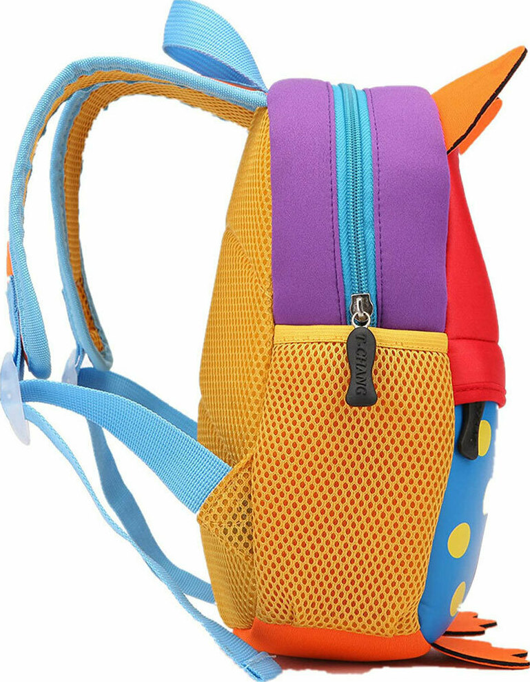 Owls School Backpack For Kids – 16 Inch Lightweight Bookbag With Padded Straps – Cute Owl Design For Girls & Boys – Spacious Compartments - View #4