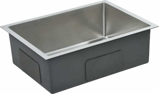 vidaXL 145078 Ένθετος Inox Brushed Μ59xΠ44cm Ασημί