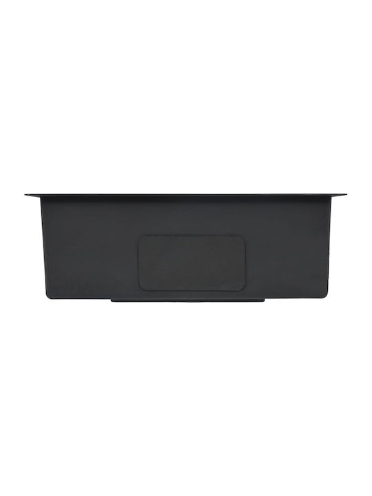 vidaXL Drop-In Sink Inox Brushed W59xD44cm Silver