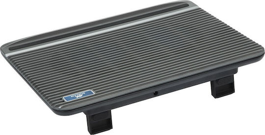 Rivacase Cooling Pad για Laptop έως 15.6" με 2 Ανεμιστήρες Ασημί (5555)