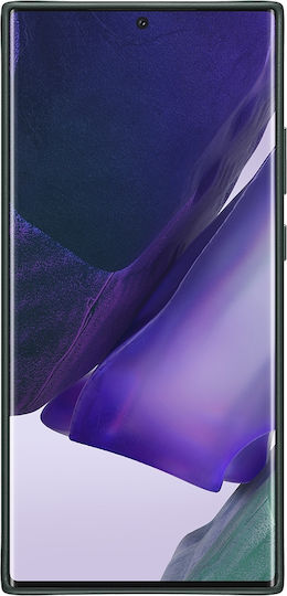 Samsung Leather Cover Coperta din spate Piele Verde (Galaxy Note 20 Ultra)