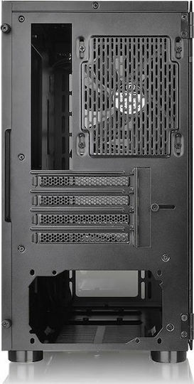 Thermaltake V150 Tempered Glass Micro Chassis Gaming Micro Tower Κουτί Υπολογιστή με Πλαϊνό Παράθυρο Μαύρο