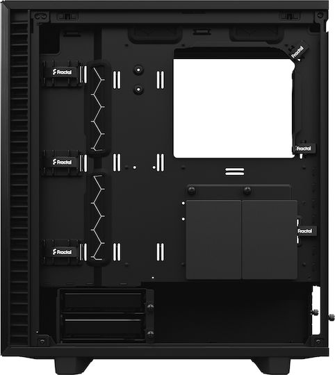 Fractal Design Define 7 Compact Light Tempered Glass Gaming Midi Tower Κουτί Υπολογιστή με Πλαϊνό Παράθυρο Μαύρο