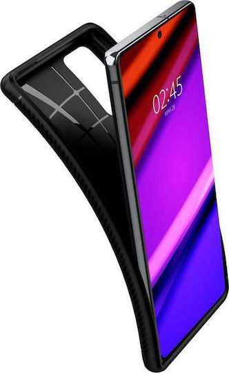 Spigen Rugged Armor Back Cover Σιλικόνης 2mm Μαύρο (Galaxy Note 20)
