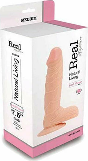 Toyz4lovers Real Rapture Natural Living Earth Flavour Ρεαλιστικός Δονητής 19cm Flesh