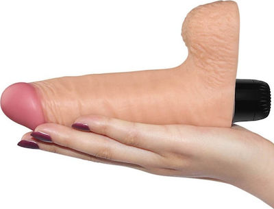 Lovetoy Real Feel with Scrotum Realistic Vibrator 17cm Flesh