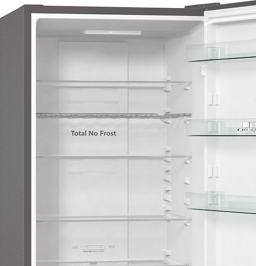 Hisense Kühl-Gefrierkombination 331Es Total NoFrost H200xB60xT59.2cm. Inox RB434N4BC2