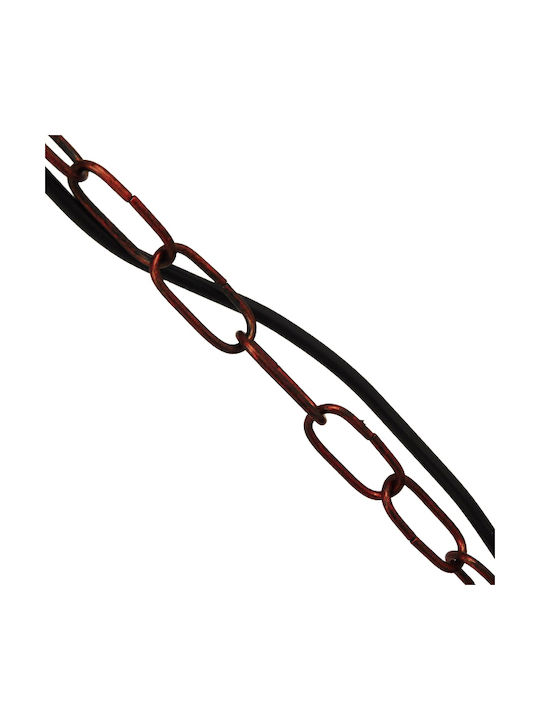 GloboStar Harrow Hängelampe Braun Raster mit Fassung E27 33x33x32cm.