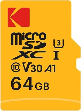 Kodak Ultra Performance microSDXC 64GB U3 V30 A1 UHS-III 95MB/s με αντάπτορα