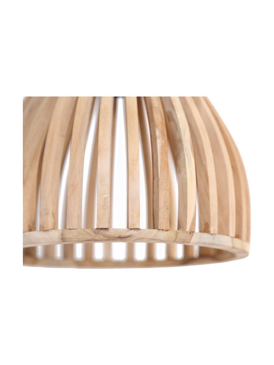 Soulworks Nakma Κρεμαστό Φωτιστικό Καφέ Καμπάνα 29.5x30εκ.