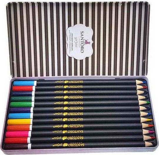 Santoro Gorjuss Pencils Set Case Princesses 12pcs