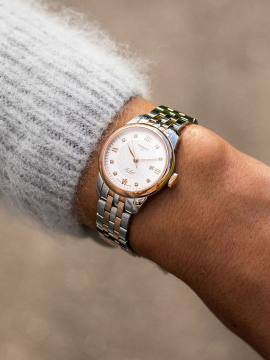 Tissot Le Locle Ρολόι Αυτόματο με Μεταλλικό Μπρασελέ
