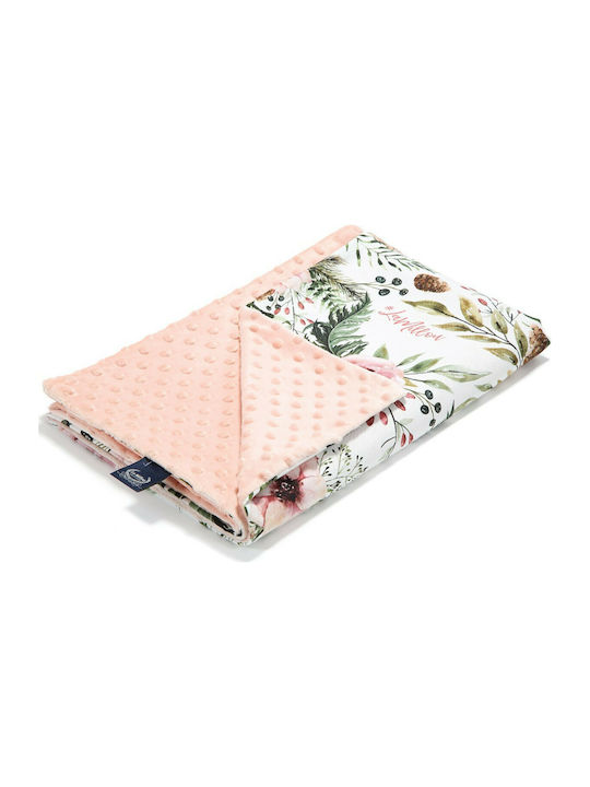 La Millou Blanket Nursery Swaddling Blankets Wild Blossom Slim Velvet Powder Pink 80x100cm. 103.01304