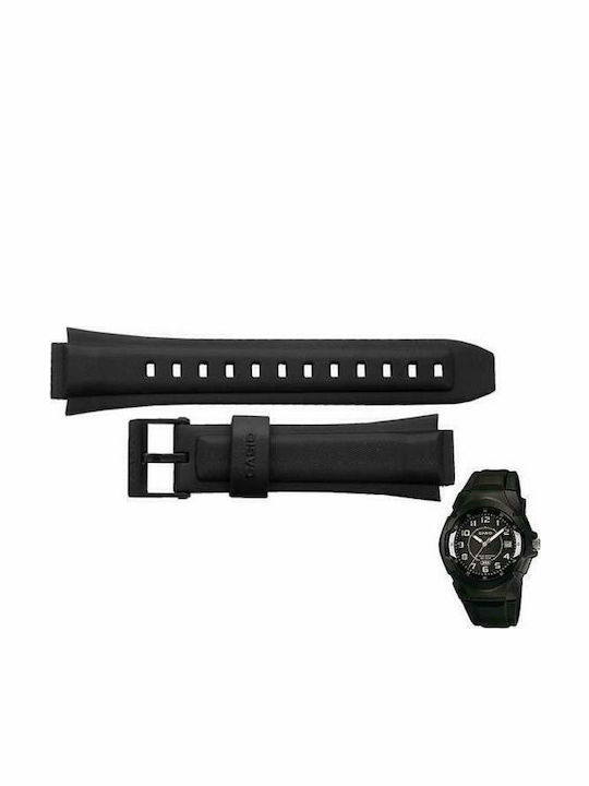 Casio Καουτσούκ Λουράκι Μαύρο 15mm