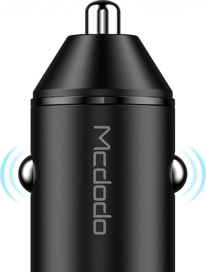 Mcdodo Mcdodo Handy-Autoladegerät 18W 3A mit Einer Buchse 1xType-C Schwarz Farbe
