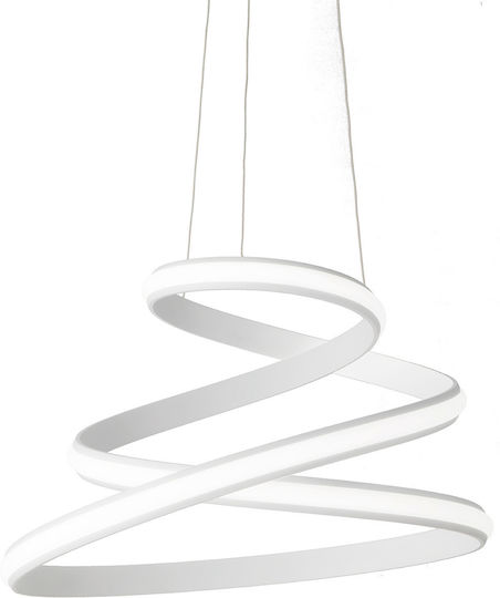 Ondaluce Vuelta Deckenleuchte 55cm Silber mit Integrierter LED