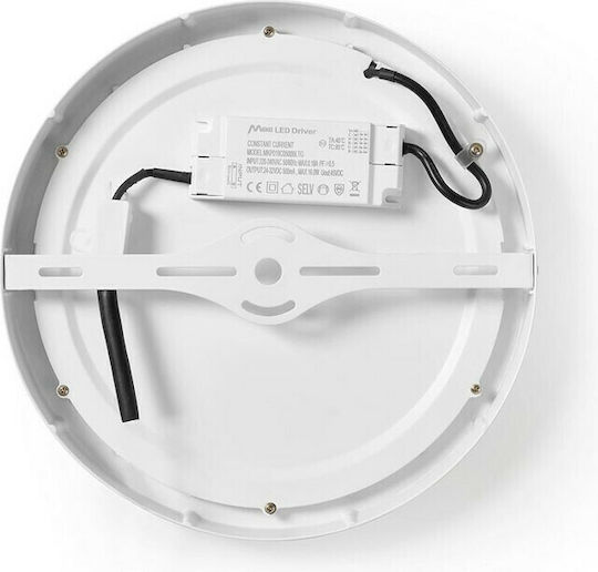 Nedis Στρογγυλό Εξωτερικό LED Panel 18W με Ψυχρό Λευκό Φως 6500K
