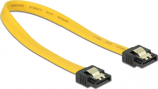 DeLock 7-Pin SATA III - 7-Pin SATA III Cable 0.2m Κίτρινο (82808)