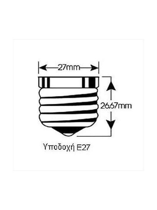 Aca Outdoor Globe Lamp E27 Transparent