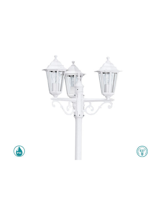 Eglo Laterna Lamp Post Outdoor IP44 for Socket E27 White