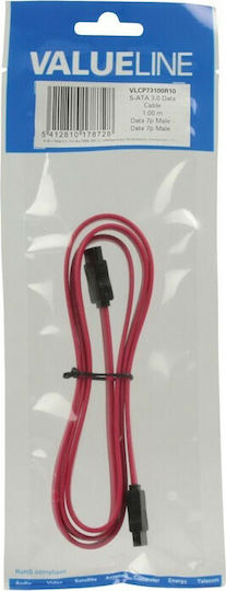 Valueline 7-Pin SATA II - 7-Pin SATA II Cable 1m Κόκκινο (VLCP 73100 R10)