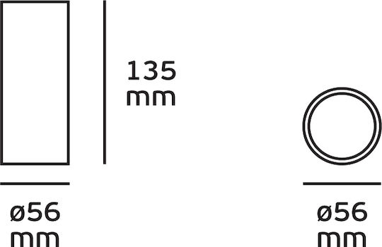 VK Lighting Single Spot with Socket GU10 in Copper Color