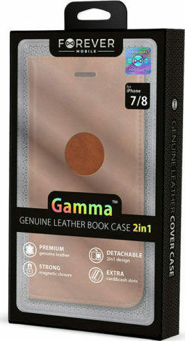 Forever Gamma 2in1 Wallet Leather Brown (iPhone 11 Pro) GSM097352