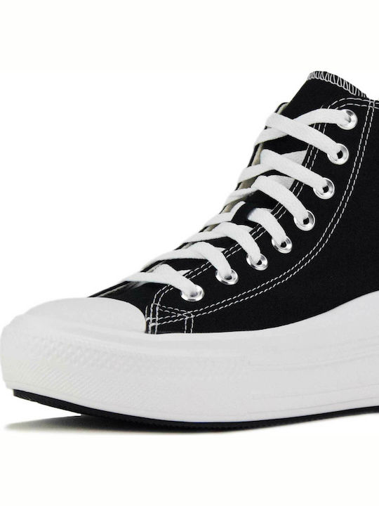 Chuck Taylor All Star Move Hi Flatforms Boots Black / Natural Ivory / White