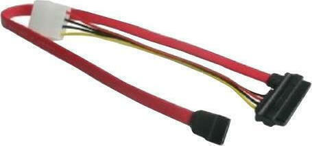 Gembird 7-Pin SATA III - 22-Pin SATA III + Molex 4 pin Cable 0.35m Κόκκινο (CC-SATA-C1)