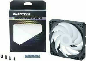 Phanteks PH-F120SK Ventilator Carcasă cu Iluminare RGB și Conexiune 4-Pin PWM 1buc Alb