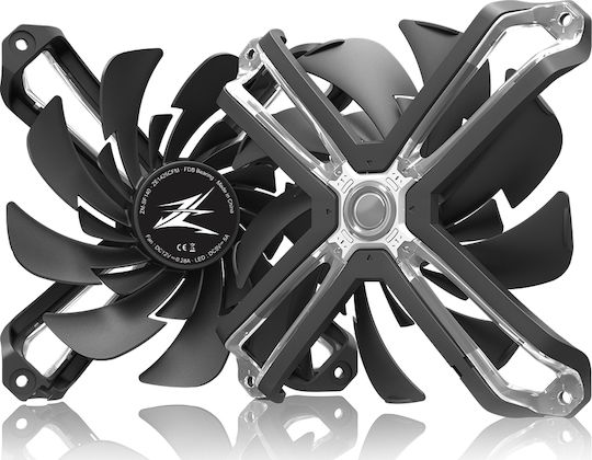 Zalman SF140 Case Fan (1500rpm / 61cfm) με RGB Φωτισμό και Σύνδεση 4-Pin PWM / 3-Pin