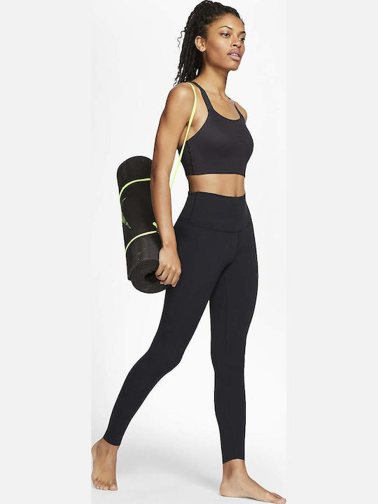 Swoosh Luxe Women's Athletic Sports Bra Black