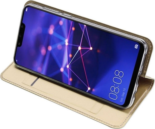 Dux Ducis Skin Pro Book Piele artificială Auriu (Huawei Mate 20 Lite)