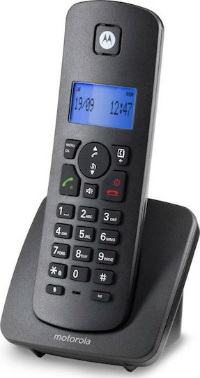 Motorola C4201 Schnurlostelefon mit Griechischem Menü Schwarz