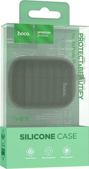 Hoco WB20 Fenix Liquid Калъф с кука в Зелен цвят за Apple AirPods Pro