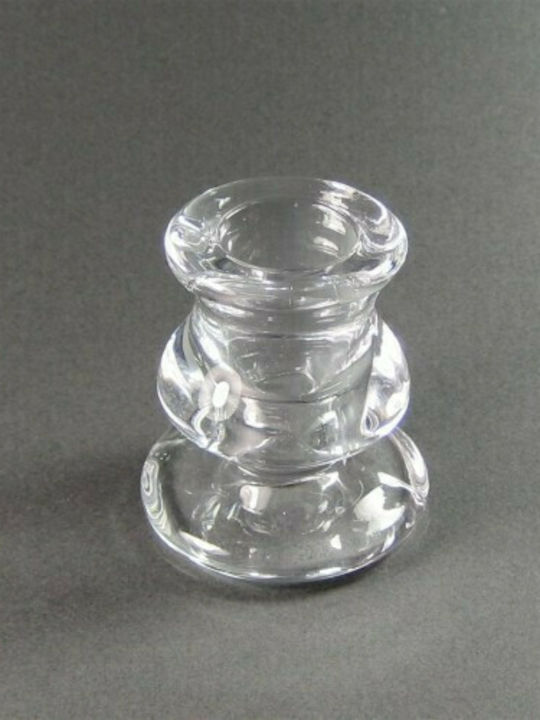 Bolsius Candle Holder suitable for Tealights Glass in Transparent Color 5.7x5.7x6.2cm 1pcs
