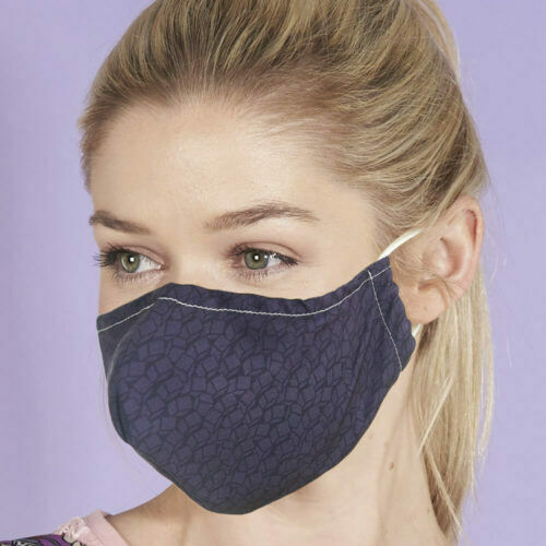 Eco Chic Face Cover Black Disrupted Cubes 1τμχ