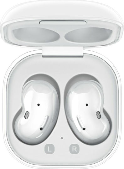 Samsung Galaxy Buds Live Bluetooth Handsfree Ακουστικά με Αντοχή στον Ιδρώτα και Θήκη Φόρτισης Mystic White